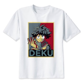 แท้จริงDEKU My Hero Academia Anime Tshirt Mens T Shirts Fashion  Off White Casual Remeras Hombre Funny Cartoon Meme Shir