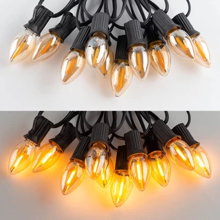 Vitange หลอดไฟ LED Edison E12 E14 E27 1W 2W 3W 4W 6W 8W C7 T22 C35 A19 G40 G80 ST45 ST64 หรี่แสงได้ สีขาวอบอุ่น สไตล์เรโทร สําหรับตกแต่งบ้าน