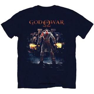 P3ET 【In stock】Funny Men t shirt white t-shirt tshirts Black tee God Of War II Cover Art Kratos Video Game Adult Ta_02