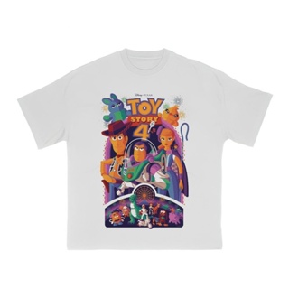 Morale Turpitude "Toy Story 4" Oversized T-Shirt | White | Oversize T-Shirt | Vintage | Top | Cartoon T-Shirt_05