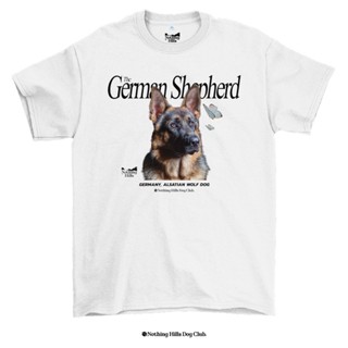 เสื้อยืดลาย GERMAN SHEPHERD (เยอรมันเชเพิร์ด) Classic Cotton Unisex by 【Nothing Hills】_02