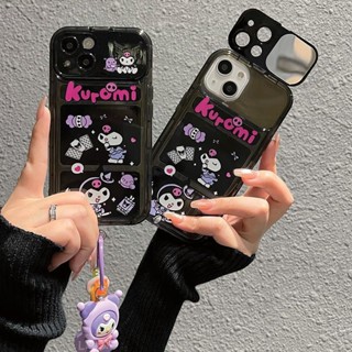 เคสโทรศัพท์มือถือนิ่ม แบบฝาพับกระจก ลายคุโรมิ สําหรับ Iphone Apple 14promax 12 13 11 xs xr 7 8plus 11promax xsmax 13pro 12pro