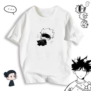 oversize T-shirt Anime Jujutsu Kaisen Gojo Satoru Comic Print Harajuku Style Loose T-shirt Short Sleeve S-5XL