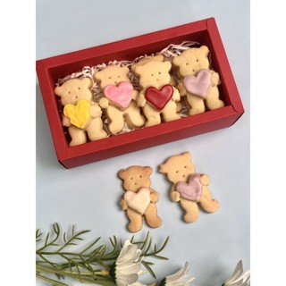 bear cookies 🍪 valentines