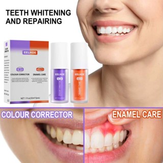 EELHOE Teeth Whitening V34 Colour Corrector Toothpaste Against Sensitive