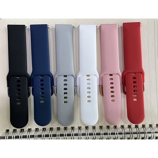 สายนาฬิกาข้อมือซิลิโคน หัวเข็มขัดสี สําหรับ Garmin Vivoactive 5 3 Music