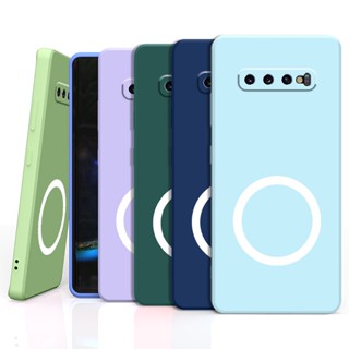 เคสโทรศัพท์มือถือ แบบนิ่ม กันกระแทก มีแม่เหล็ก สําหรับ Samsung Galaxy S10 S10plus S9 S9plus S8 S8plus