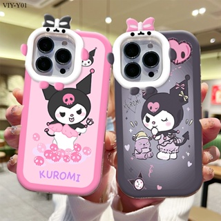 VIVO Y01 Y01A Y02 Y16 Y72 Y52 Y75 Y55 Y22 Y22S 5G เคสวีโว่ สำหรับ Cartoon Kuromi Pattern เคส เคสโทรศัพท์ เคสมือถือ Protective Shell Full Back Cover Soft Cases Shockproof Casing