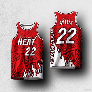 Sy3 เสื้อกีฬาบาสเก็ตบอล ลาย HEAT Jimmy Butler พลัสไซซ์ สําหรับผู้ชาย และผู้หญิง YS3