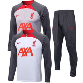 เสื้อกีฬาแขนยาว ลายทีมฟุตบอล Liverpool 22-23 ชุดเยือน สําหรับผู้ชาย