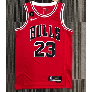 เสื้อกีฬาบาสเก็ตบอล แขนสั้น ลายทีม Chicago Bulls 23 Michael 2023 Jordan 2023