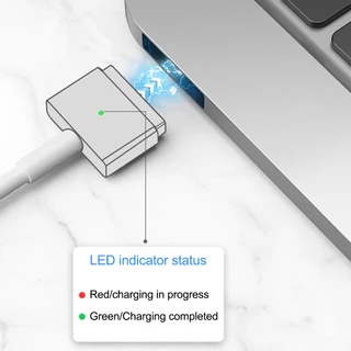 Fonken อะแดปเตอร์สายชาร์จ USB -C ตัวเมีย เป็น Mag-saf2 สําหรับ Mc-book Pro Air 100W 1.8 ม.