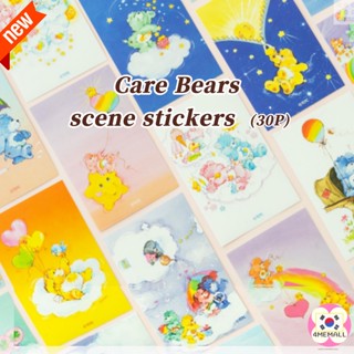  [Daiso Korea] Care Bears scene stickers (30ea), Diary Decorating, Photo Card Decorating