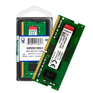 4GB (4GBx1) DDR4 2666MHz RAM NOTEBOOK (หน่วยความจำโน้ตบุ๊ค) KINGSTON VALUE RAM (KVR26S19S6/4)