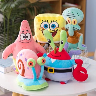 Spongebob Squarepants Patrick Eugene H. Krabs Gary Mr. Krabs Plankton Sheldon Plush Doll Kawaii Kid Cartoon Anime Peripheral Toy Christmas Gift