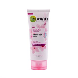 NAT การ์นิเย่สกินแนเชอรัลซากุระไวท์โฟม SKIN 100มลผลิตภัณฑ์ดูแลผิวหน้าGARNIER SAKURA WHITE FOAM100ML