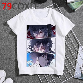 เสื้อยืดลําลอง แขนสั้น ลายการ์ตูนอนิเมะ bungou stray dogs enfant น่ารัก สําหรับเด็กผู้ชาย_09