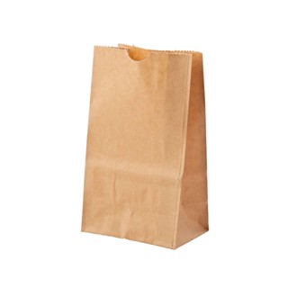 เอโร่ 9.5x16.5 ขนาด ถุงกระดาษน้ำตาล ซม.x 100ใบaro BrownPaper Bag19.5X16.5 cmx 100 pcs