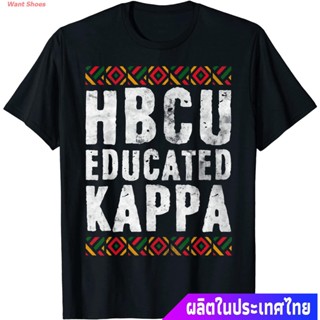 เสื้อวินเทจผญ - ผ้าฝ้าย1เสื้อยืดชายและหญิงHBCUการศึกษาเสื้อKAPPAประวัติศาสตร์สีดําวิทยาลัยศิษย์เก่า