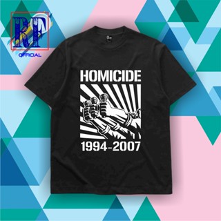 HITAM T-shirt | Oversize | Homicide BAND T-Shirt 1994-2007 | Rap TEE | Vintage | T-shirt RAP SERIES | Homicide Clot_03