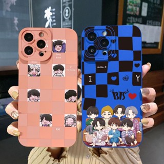 เคสโทรศัพท์มือถือ ขอบสี่เหลี่ยม ป้องกันเต็มเลนส์ ลายสก๊อต We Love BTS BT21 สําหรับ Realme C21 C30 C30S C33 C20 Narzo 50A Prime