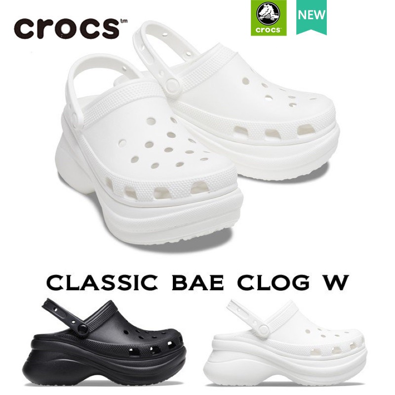 DAD  crocs แท้  Crocs Classic Bae Clog  crocs แท้  100% ใหม่เสื้อท็อปนาฬิกาข้อมือคลาสสิกสําหรับผู้หญิง MOM