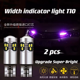 หลอดไฟ led T10 ไฮไลท์ เลนส์โปรไฟล์สว่างมาก ขนาดเล็ก สีฟ้า สําหรับติดรถยนต์