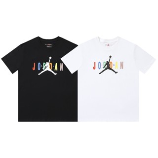 Air Jordan Short-Sleeved T-Shirt Casual Breathable Letter Print Flying Man Icon Loose Fit Comfortable To Wear Multi_04