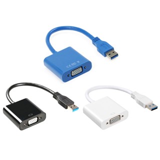 Capa อะแดปเตอร์แปลงสายเคเบิ้ล USB 3 0 เป็น VGA การ์ดจอภายนอก