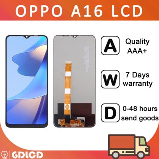 Oppo A16 จอแสดงผล LCD หน้าจอสัมผัส Digitizer แบบเปลี่ยน