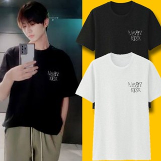 Jungwon NASTY KICK logo front and back  EN- print kpop inspired cotton Shirt_07