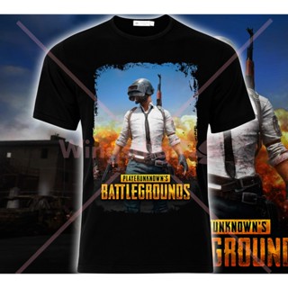 Tee - เสื้อยืดพิมพ์PUBGแขนสั้นคอกลม_01