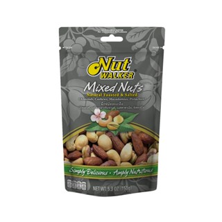 นัทวอล์คเกอร์ NUT มิกซ์นัตเนเชอรัล 150ก.WALKER MIXED NUTSNATURALSALTED150G