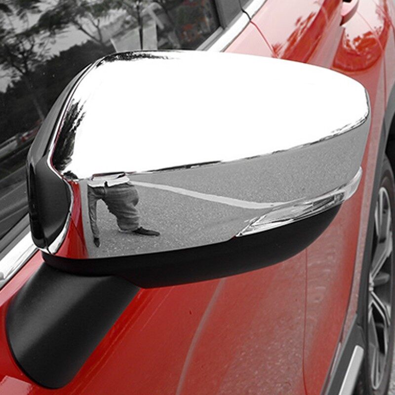 สําหรับ Mitsubishi Xpander Chrome Silver ฝาครอบกระจกมองข้างรถ Xpander ฝาครอบกระจกมองหลัง Trim