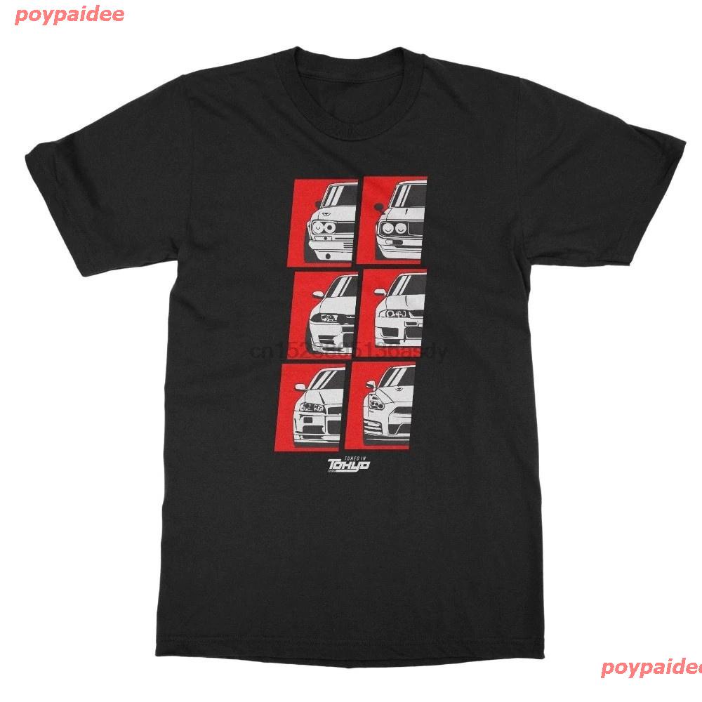 poypaidee 2021 เสื้อยืดพิมพ์ลาย Skyline Gtr Rb26 Haosuka R32 R33 R34 R35 Chronicles แฟชั่นสไตล์ญี่ปุ่นสําหรับผู้ชาย เสื้