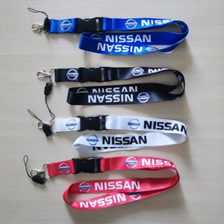 สายคล้องคอ ลายโลโก้รถยนต์ Nissan แบบถอดออกได้ สําหรับห้อยโทรศัพท์มือถือ บัตรประจําตัวประชาชน