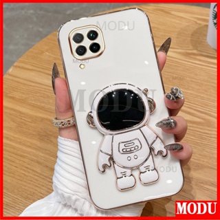 Modu เคสโทรศัพท์มือถือแบบนิ่ม ลายนักบินอวกาศ 3D พร้อมที่ตั้งวาง หรูหรา แฟชั่น สําหรับ Huawei Nova 6SE Nova 7i