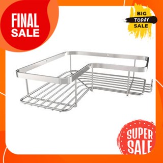 ตะแกรงวางของเข้ามุม 1 ชั้น KASSA รุ่น KS-TIN21-3 สีซาติน1-tier corner shelf, model KS-TIN21-3, satin color