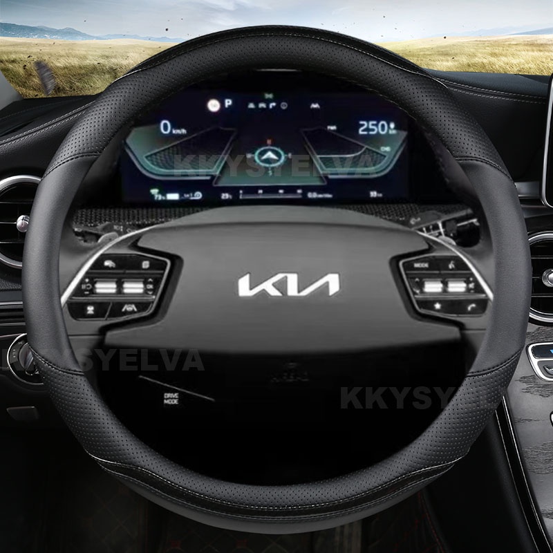 PU หนังพวงมาลัยรถสําหรับ KIA K5 KX5 K2 K3 GT ยี่ห้อ Rio Cerato Sportage Stinger EV6 EV6 GT EV6 GT-li