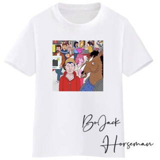 ♘Bojack Horseman Unisex T-Shirts Cotton For Men And Women_02