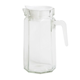 เหยือกน้ำใสทรงเหลี่ยม With Jug พร้อมฝาSquare PlasticLid 1250Ml.