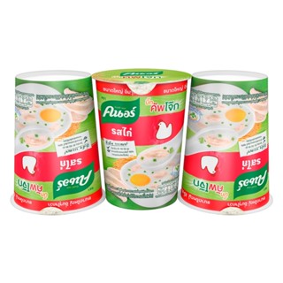 คนอร์โจ๊กบิ๊กคัพไก่50G.แพ็ค BIG 3KNORR JOKCUP CHICKEN 50G.PACK3