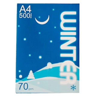 HOMEHAP WINTER กระดาษถ่ายเอกสาร A4 70 แกรม 500 แผ่น กระดาษถ่ายเอกสาร