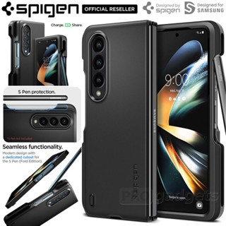 Spigen Galaxy Z Fold 4 เคส แบบบาง ฟิต P, ที่เก็บปากกา S, Galaxy Z Fold 4 Cover