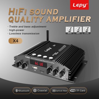 Lepy X4 HIFI เครื่องขยายเสียงซับวูฟเฟอร์ บลูทูธ 5.0 4 ช่อง อินพุตโคแอ็กเชียล 2.1