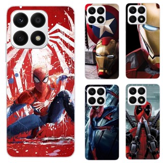 เคสโทรศัพท์ซิลิโคน TPU แบบนิ่ม ลายซุปเปอร์ฮีโร่ Marvel สําหรับ Huawei Honor X8A