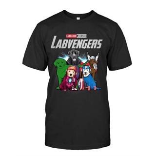 [คุณภาพสูง] เสื้อยืดลําลอง แขนสั้น พิมพ์ลายสุนัขลาบราดอร์ Labvengers Superhero สําหรับเป็นของขวัญ