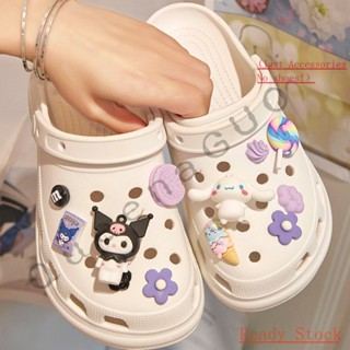 Crocs jibbitz SET（ไม่รวมรองเท้า） สติกเกอร์หัวเข็มขัด สําหรับตกแต่งรองเท้า crocs diy