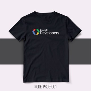 【hot tshirts】เสื้อโปรแกรมเมอร์ - GOOGLE DEVELOPER สําหรับผู้ชาย2022_02