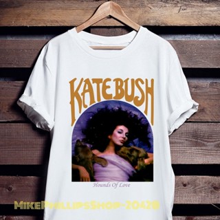 เสื้อยืด พิมพ์ลายโลโก้ Kate Bush Hounds Of Love สไตล์วินเทจ 20428(1)